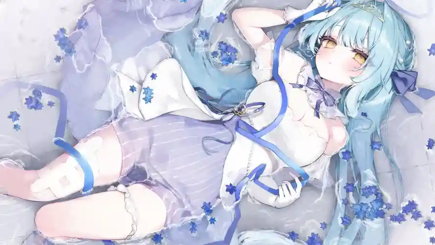 4k动漫壁纸-少女 - 躺卧-唯美风「哲风壁纸」