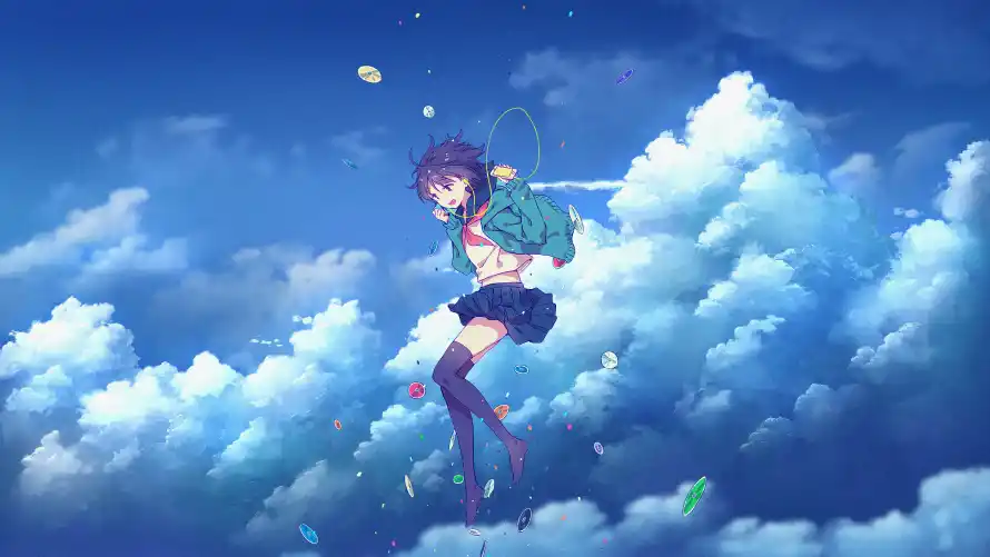 4k动漫壁纸-少女 - 二次元-云端少女「哲风壁纸」