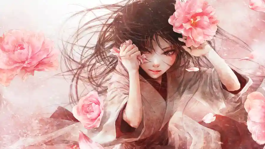4k动漫壁纸-古风 - 少女-背景「哲风壁纸」