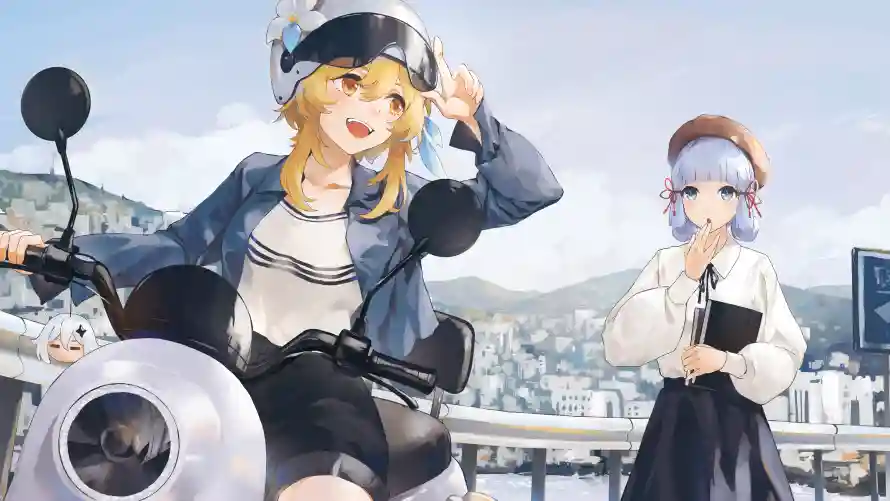 6k动漫壁纸-少女 - 背景-双少女「哲风壁纸」
