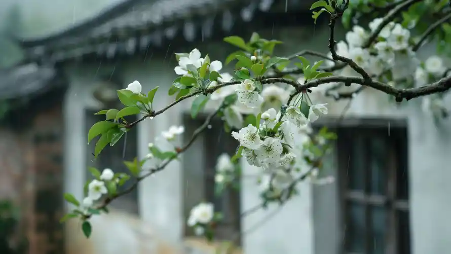 6k景致壁纸-花 - 白花-背景「哲风壁纸」
