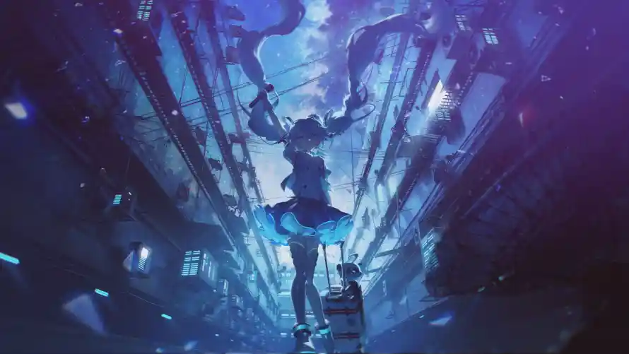 4k动漫壁纸-少女 - 动漫壁纸-唯美画面「哲风壁纸」