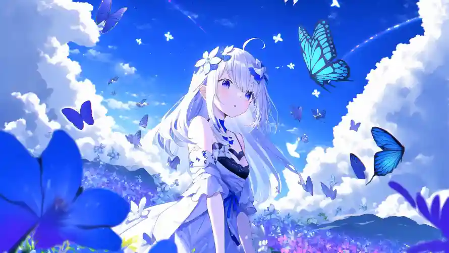 4k动漫壁纸-少女 - 梦幻-背景「哲风壁纸」