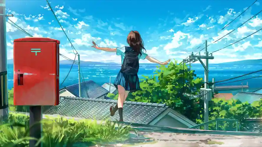 4k动漫壁纸-jk - 少女-背景「哲风壁纸」