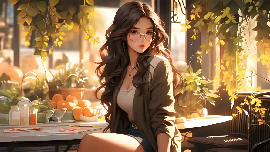 4kAI壁纸-美女 - AI美女-休闲风格「哲风壁纸」