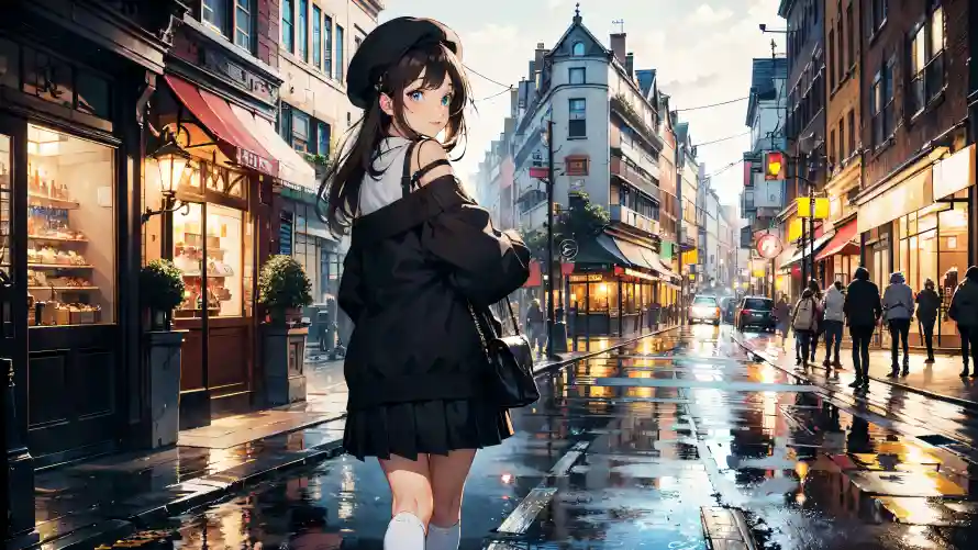 8kAI壁纸-少女 - AI少女-少女穿搭「哲风壁纸」