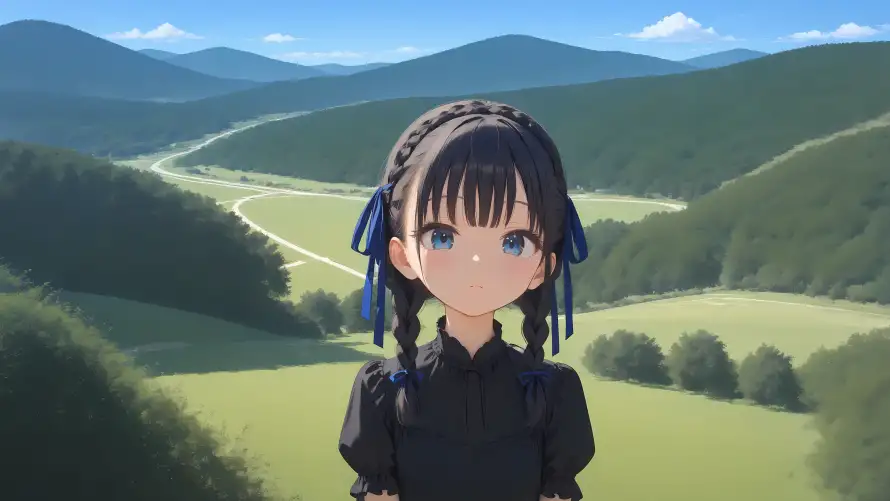 5kAI壁纸-少女 - 清新-田园「哲风壁纸」