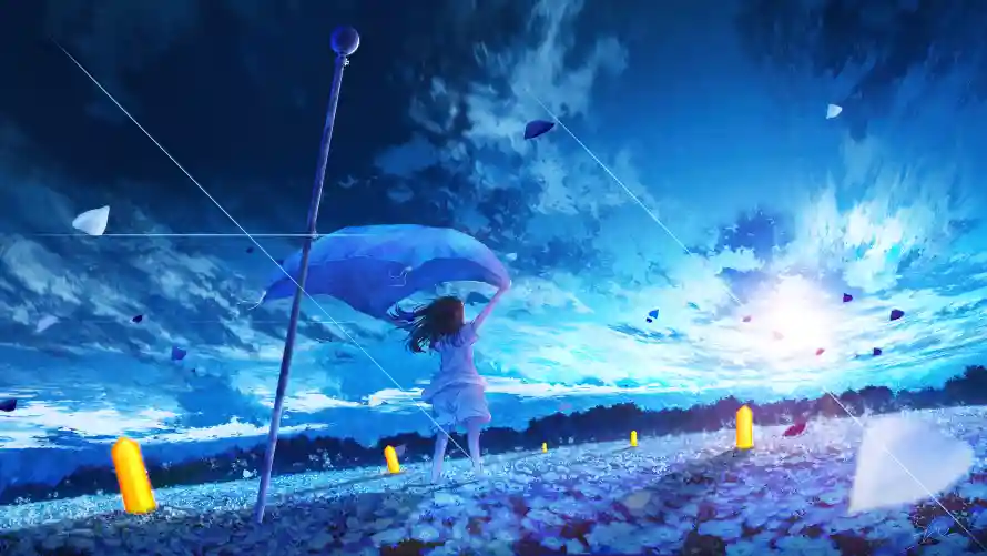4k动漫壁纸-场景 - 少女-背景「哲风壁纸」