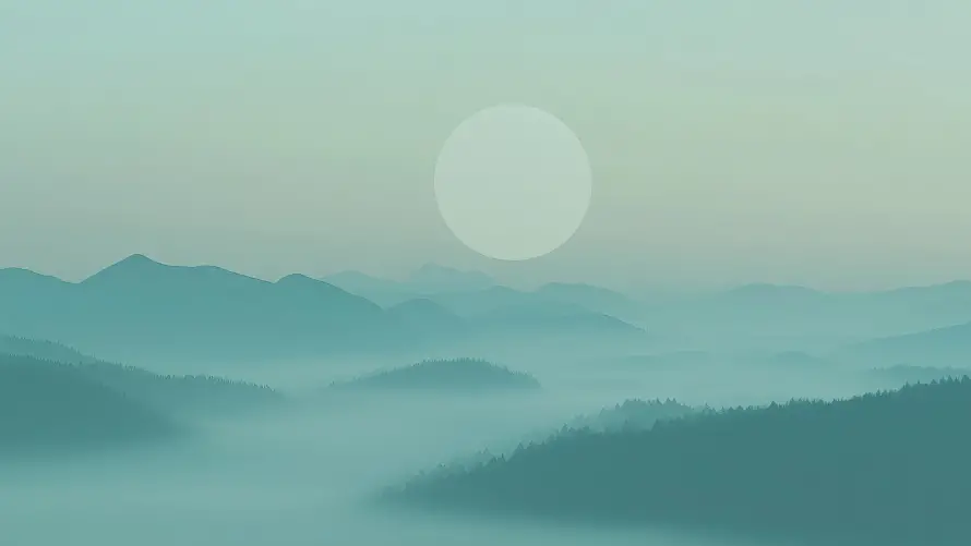 4kAI壁纸-日出 - 朦胧-梦幻「哲风壁纸」