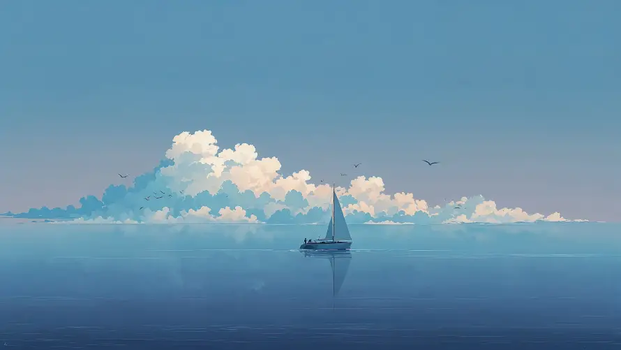 4k大海壁纸-船 - 帆船-海景「哲风壁纸」