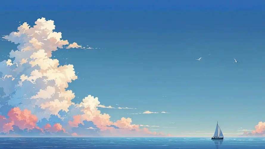 4k大海壁纸-船 - 帆船-海景「哲风壁纸」