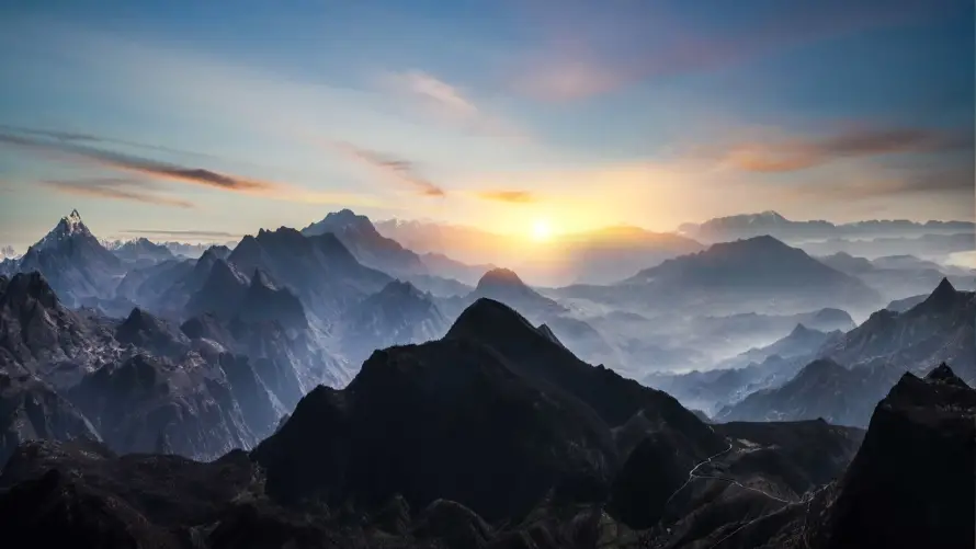 2k云海壁纸-山 - 壮丽-山景「哲风壁纸」