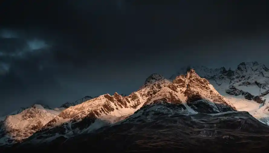 6k壮丽壁纸-山 - 夜景-雪山「哲风壁纸」
