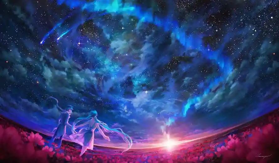 2k宇宙壁纸-星空 - 梦境般-国产动漫「哲风壁纸」