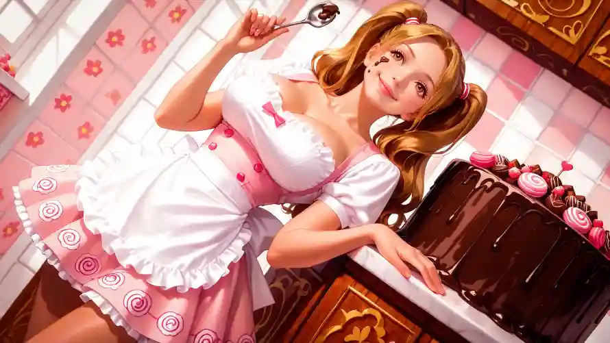 4k动漫壁纸-女仆 - 粉色-美女「哲风壁纸」