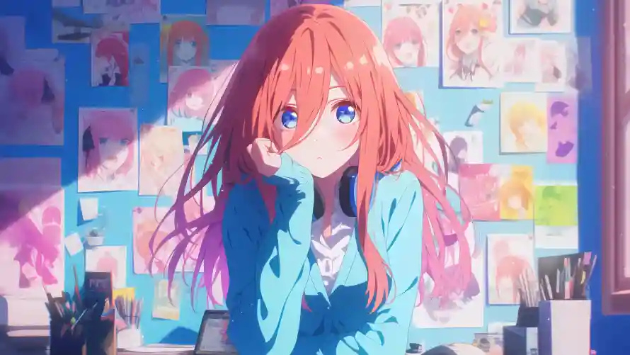4k动漫壁纸-少女 - 红发-动漫壁纸「哲风壁纸」