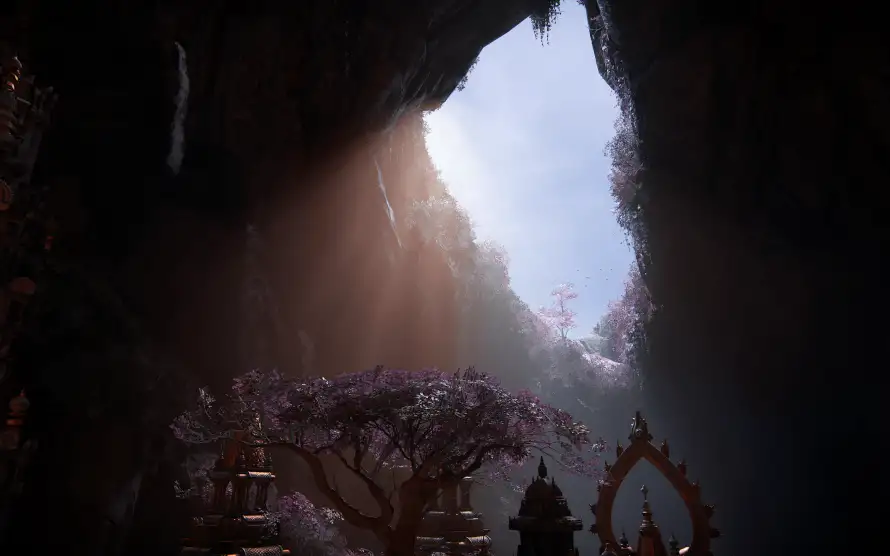 3k神秘壁纸-奇幻景观 - 洞穴场景-神秘氛围「哲风壁纸」