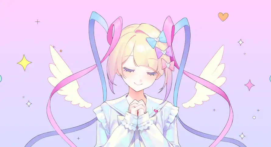 4k天使壁纸-少女 - 梦幻-二次元「哲风壁纸」