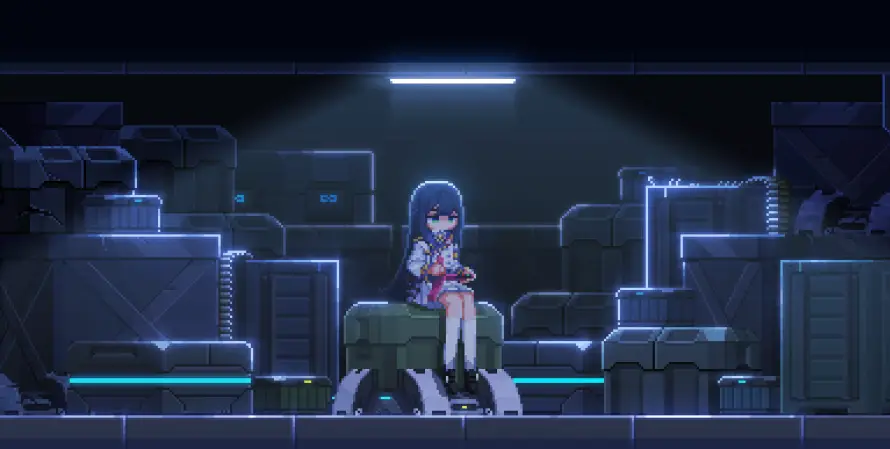 4k少女壁纸-像素风 - 像素艺术-科幻场景「哲风壁纸」