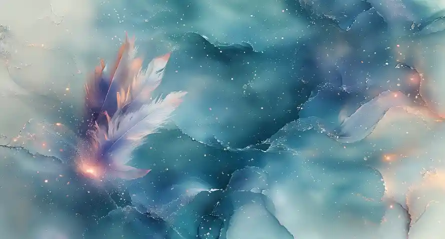 2k幻想壁纸-梦幻 - 空灵-羽毛「哲风壁纸」