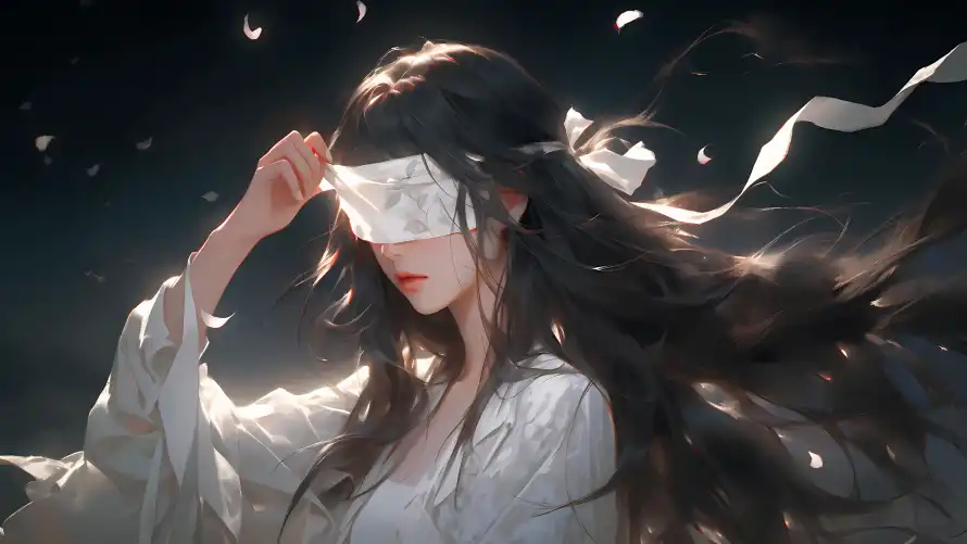 4kAI壁纸-眼罩 - 美女-AI美女「哲风壁纸」