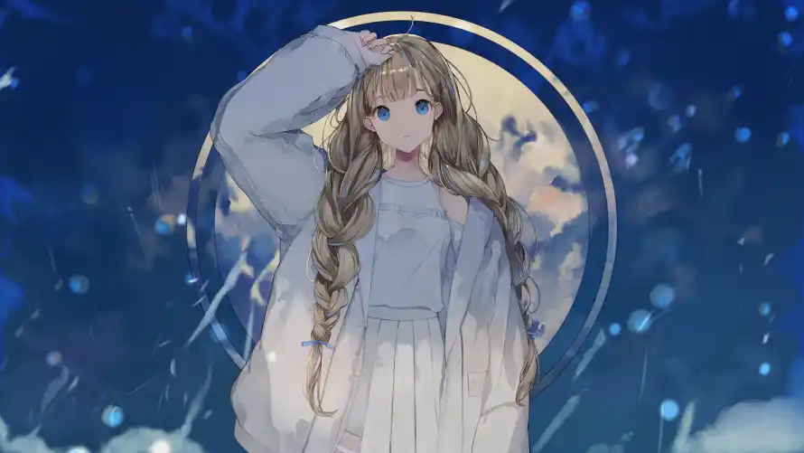 8k动漫壁纸-少女 - 梦幻-背景「哲风壁纸」