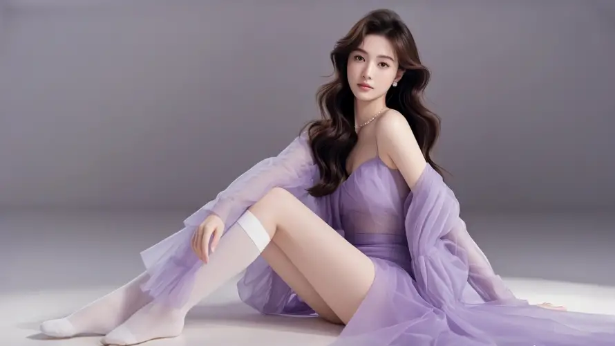 4k坐姿壁纸-气质 - 美女-优雅造型「哲风壁纸」