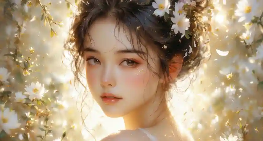 2k唯美壁纸-梦幻 - 清纯-美女「哲风壁纸」
