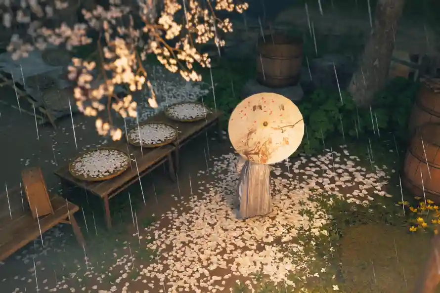 3k木桌壁纸-木桶 - 游戏-落花「哲风壁纸」