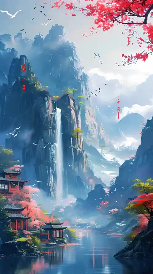4k中式山水壁纸 - 古风山水 - 山水风景 - 意境山水「哲风壁纸」