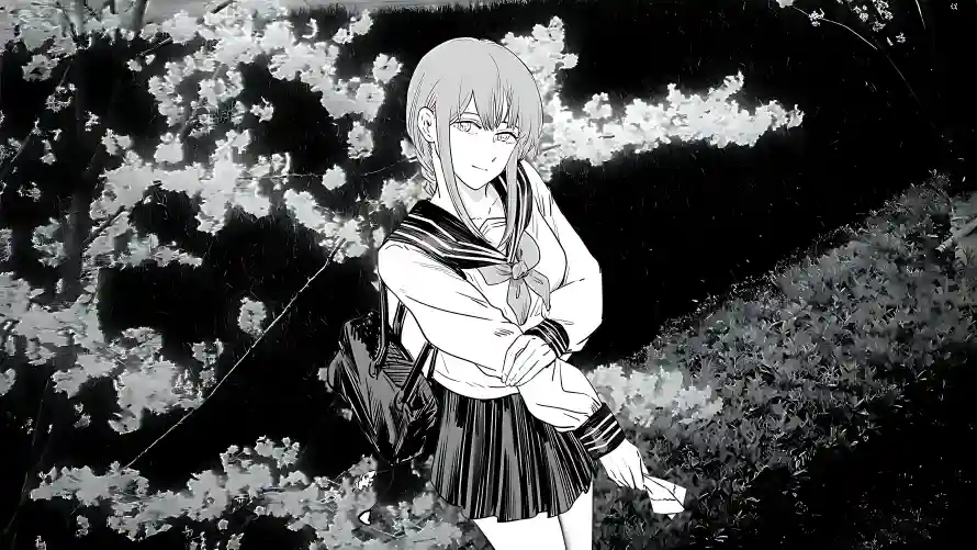 7k动漫壁纸-少女 - 樱花-背景「哲风壁纸」