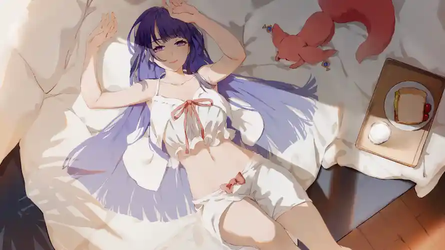 5k动漫壁纸-少女 - 二次元-狐狸元素「哲风壁纸」