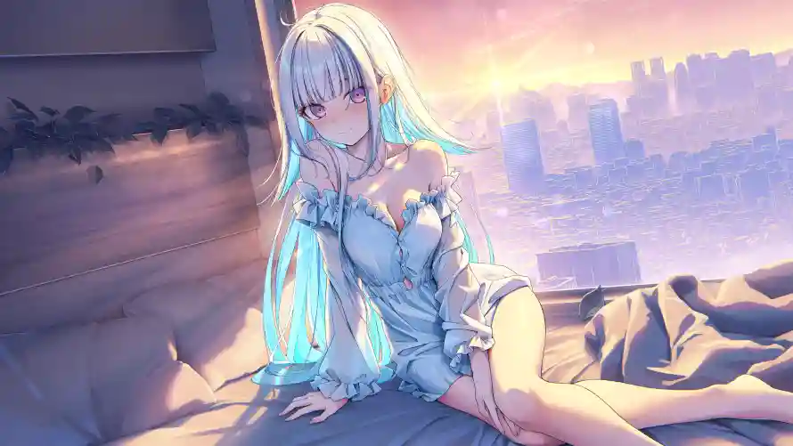 6k动漫壁纸-少女 - 长发-二次元「哲风壁纸」