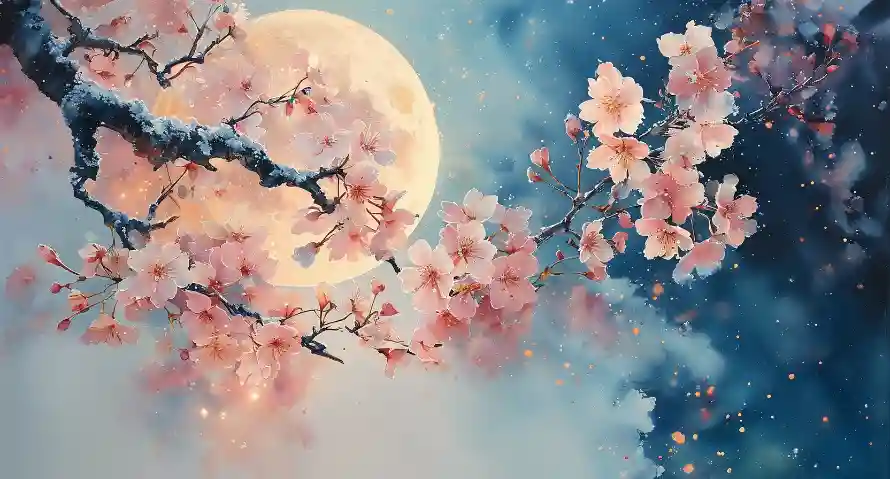 2k唯美壁纸-天空 - 景致-月亮「哲风壁纸」