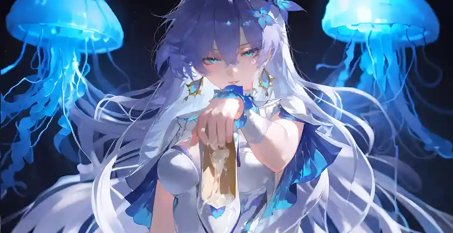 4k鸣潮壁纸-二次元 - 少女形象-水母元素「哲风壁纸」