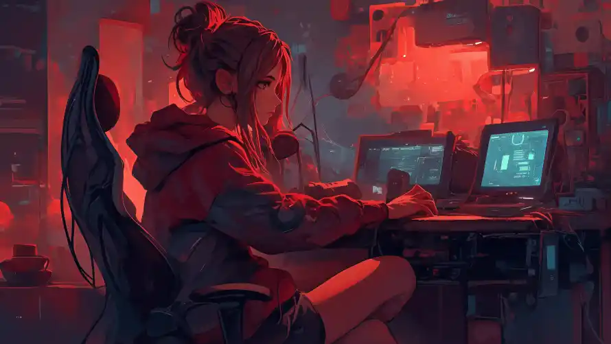 6kAI壁纸-少女 - 电脑-二次元「哲风壁纸」