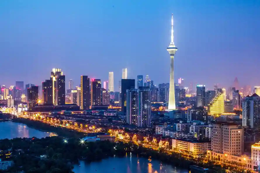 5k城市壁纸-夜景 - 河流-都市「哲风壁纸」