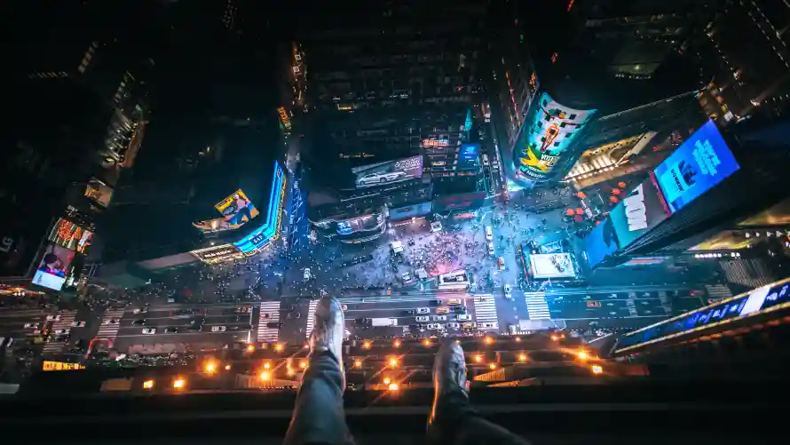5k城市壁纸-风景 - 城市夜景-未来风景「哲风壁纸」