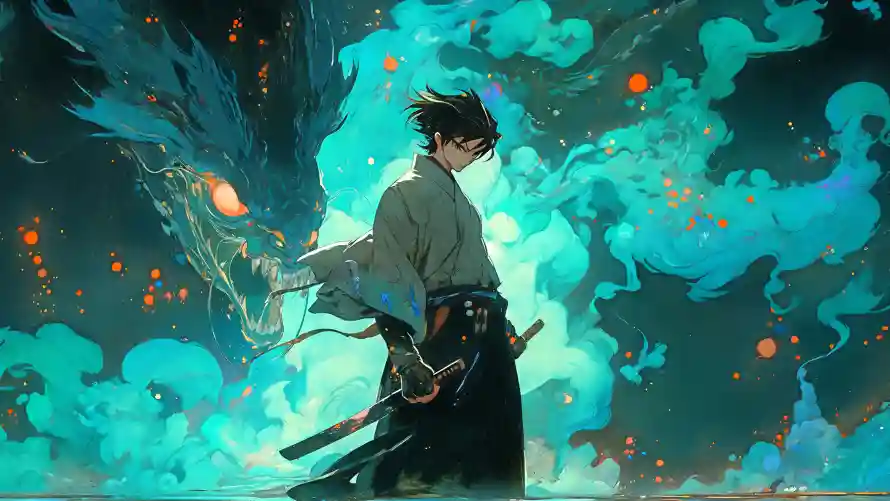 4k剑客壁纸-动漫 - 剑士插画-剑客动漫「哲风壁纸」