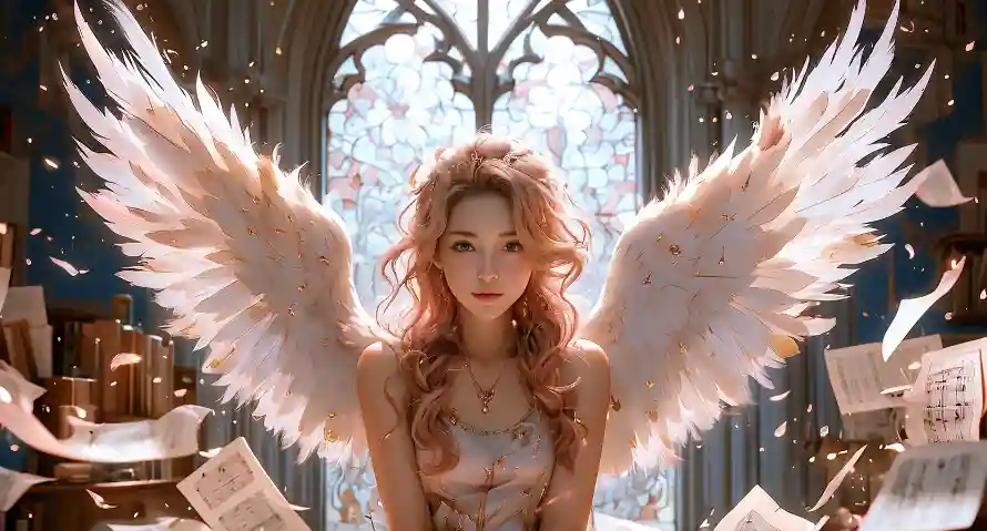 2k唯美壁纸-天使 - 御姐-美女「哲风壁纸」