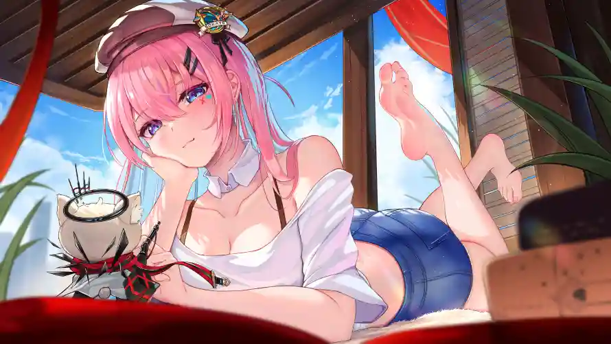 3k夏日壁纸-少女 - 惬意-清凉「哲风壁纸」