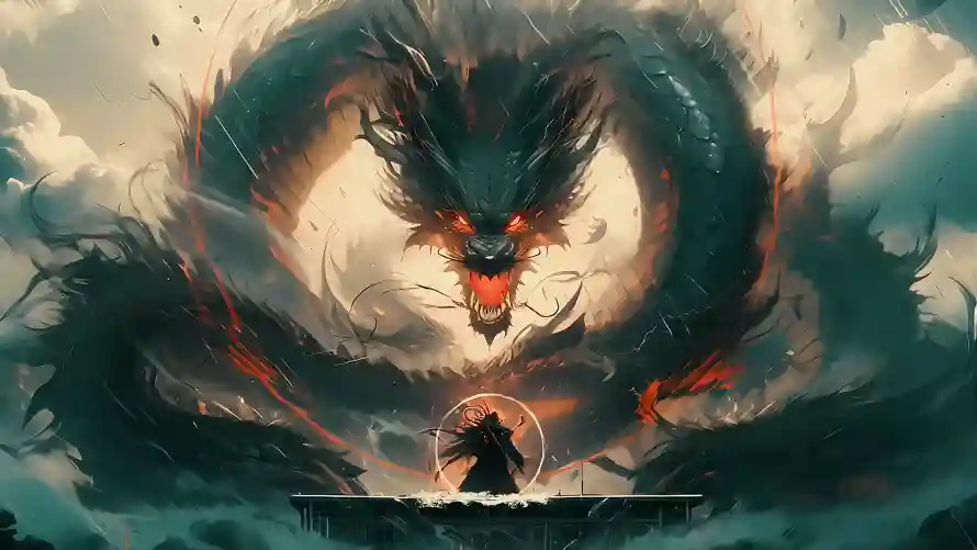 4k对峙壁纸-龙 - 神秘-史诗感「哲风壁纸」