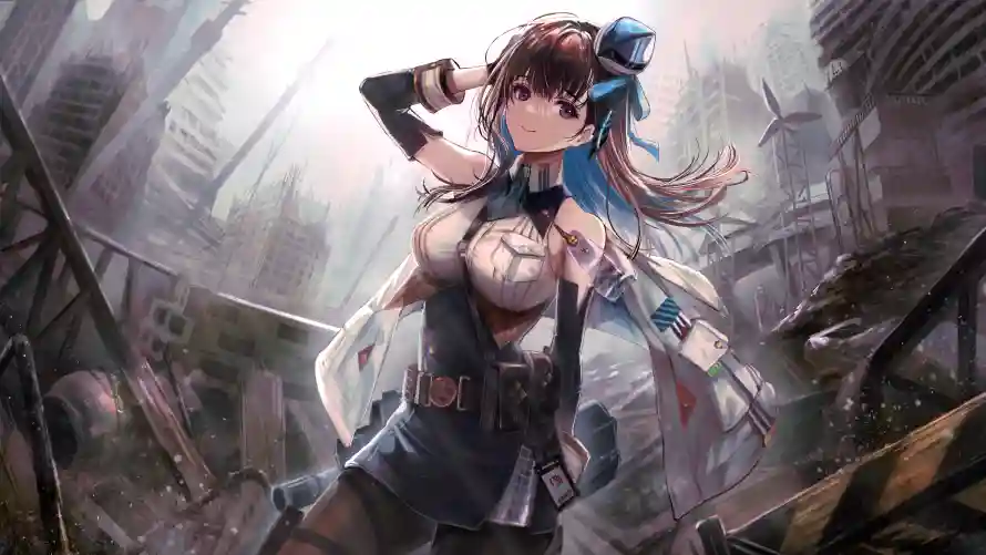 4k少女壁纸-废墟 - 冒险背景-少女插画「哲风壁纸」
