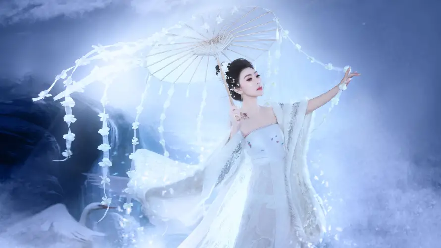 4k云海壁纸-仙气 - 古装-美女「哲风壁纸」