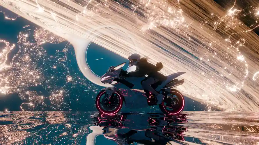 4k星球壁纸-黑洞 - 光影特效-宇宙骑行「哲风壁纸」