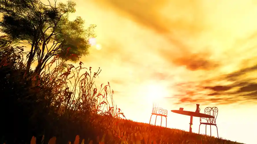 2k场景壁纸-夕阳 - 宁静-户外「哲风壁纸」