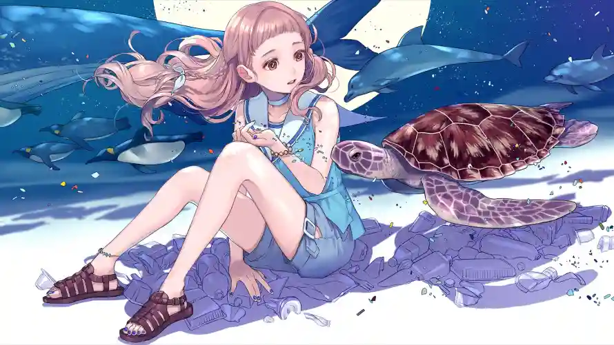 2k女孩壁纸-二次元 - 少女动漫-治愈插画「哲风壁纸」