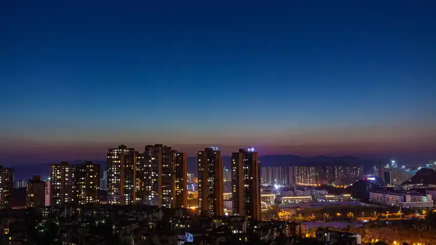 3k自然壁纸-风景 - 夜景风光-暮色城市「哲风壁纸」