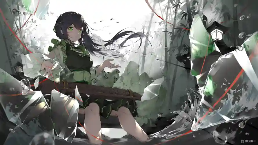 5k古风壁纸-二次元 - 古风插画-少女插画「哲风壁纸」