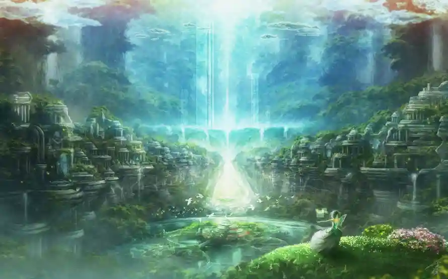 2k场景壁纸-二次元 - 光影插画-动漫背景「哲风壁纸」